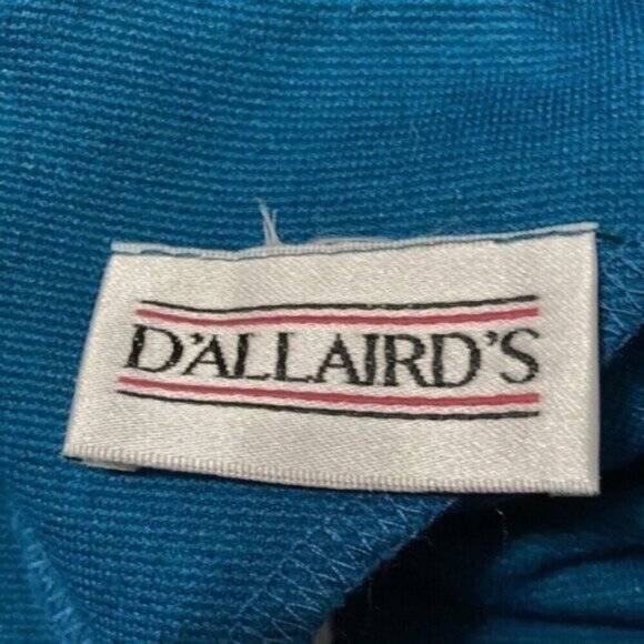 D'ALLAIRD'S Vintage Blue Long Dress Medium / Large - Picture 14 of 14